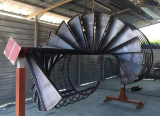 Metal spiral staircase