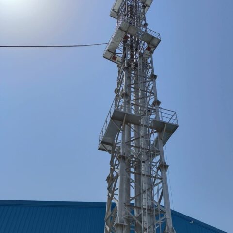 A sturdy metal tower